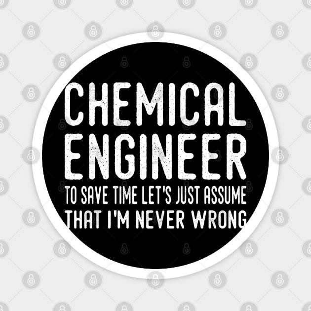 chemical engineer Magnet by Elhisodesigns